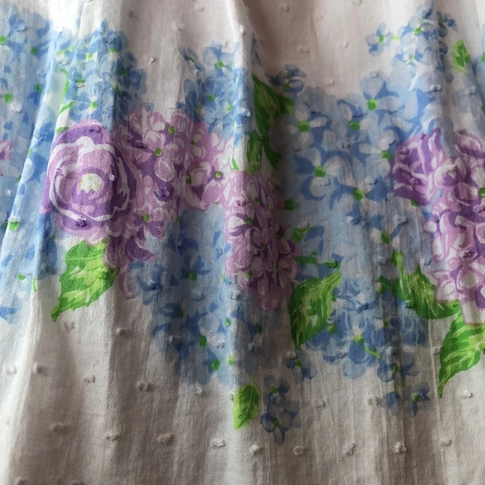 Tommy Bahama Girl's White Swiss Dot Garden Floral Dress & Headband Size 6 - Picture 5 of 14